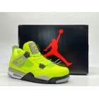 Air Jordan 4 Tennis Ball Custom Atomic Vert Noir