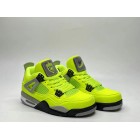 Air Jordan 4 Tennis Ball Custom Atomic Vert Noir