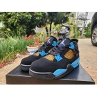 Nike Air Jordan 4 Noir Vivid Jaune Dynamic Bleu