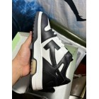OFF-WHITE Out Of Office OOO Low Tops Blanc Noir Blanc OMIA189 C99LEA00 11004